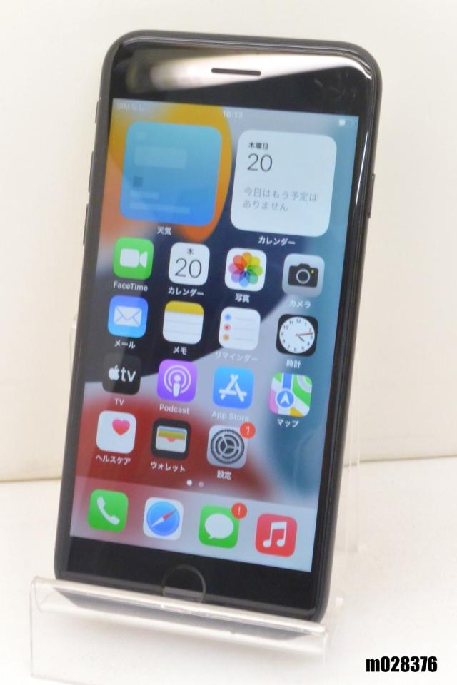 白ロム SIMフリー au SIMロック解除済 Apple iPhone7 32GB iOS15.8.4 Black MNCE2J/A 初期化済【中古】