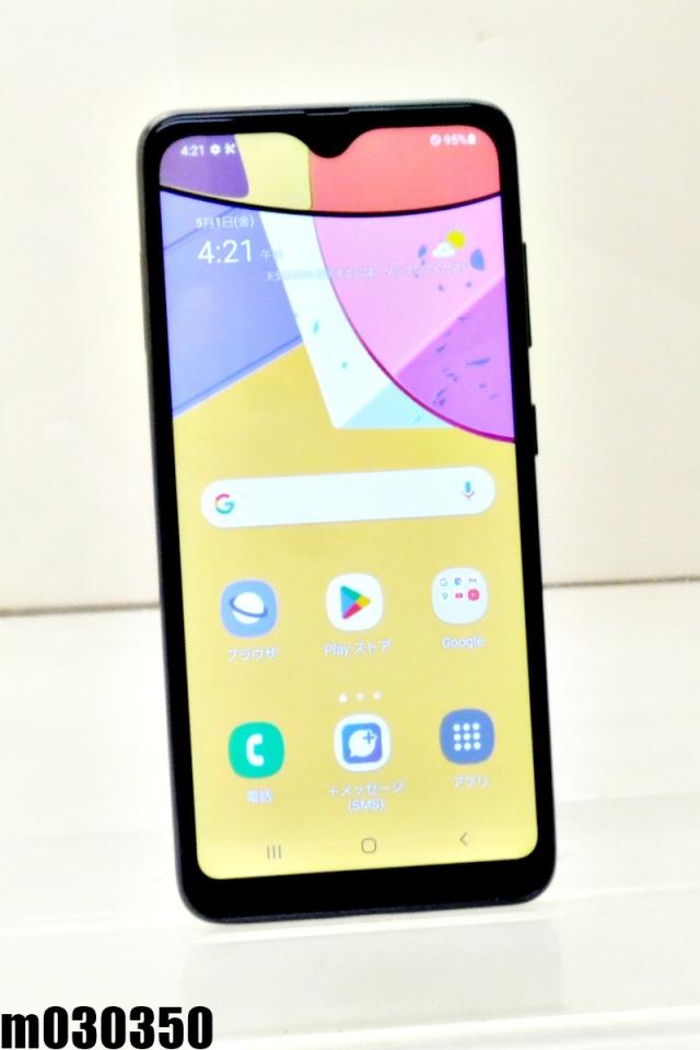 白ロム au SIMロック解除済 SAMSUNG Galaxy A21シンプル 64GB Android11 ブラック SCV49 初期化済【中古】