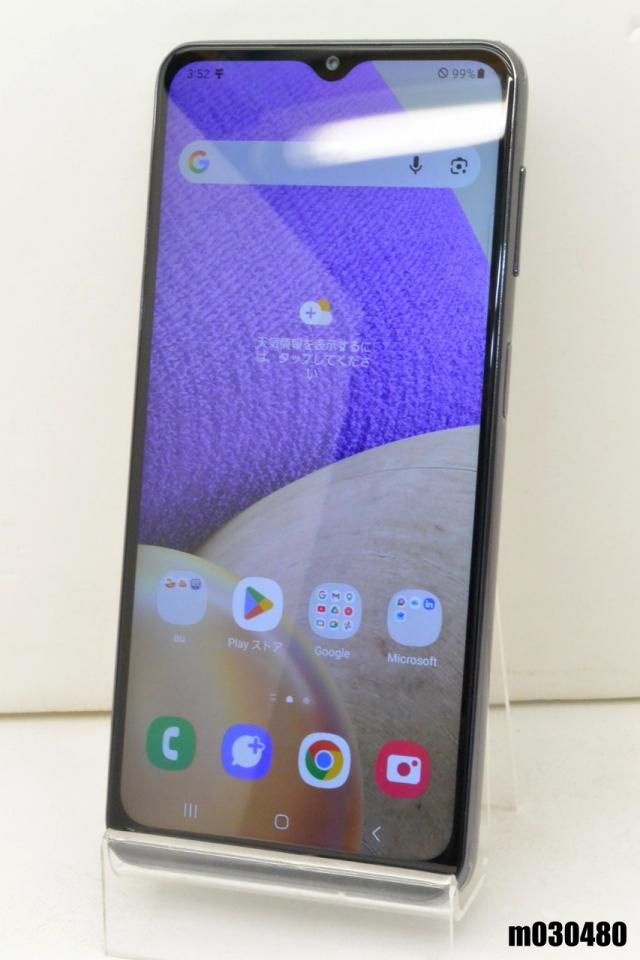 白ロム au SIMフリー SAMSUNG Galaxy A32 5G 64GB Android13 オーサムブラック SCG08 初期化済【中古】