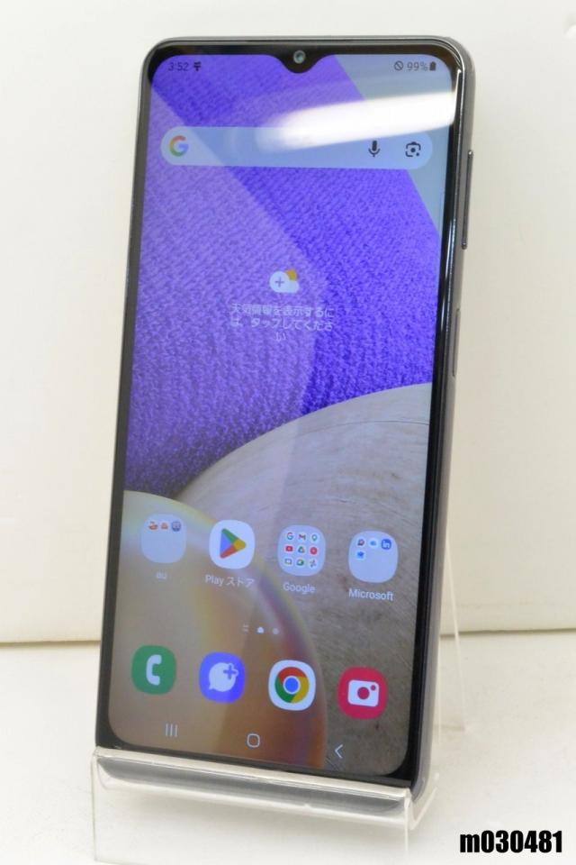 白ロム au SIMフリー SAMSUNG Galaxy A32 5G 64GB Android13 オーサムブラック SCG08 初期化済【中古】