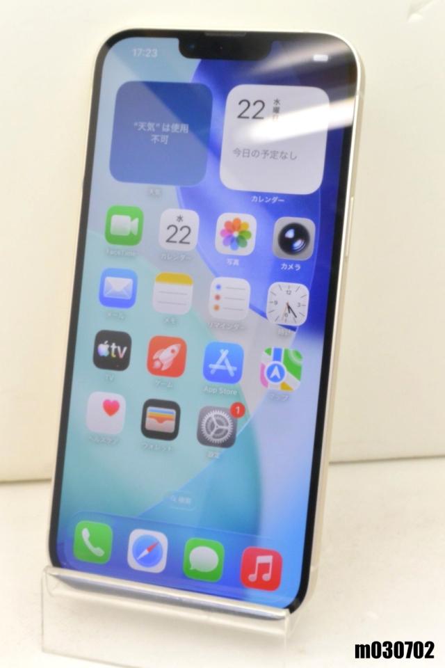 白ロム docomo SIMフリー Apple iPhone14 Plus 128GB iOS26.4.1 Starlight MQ4D3J/A 初期化済【中古】