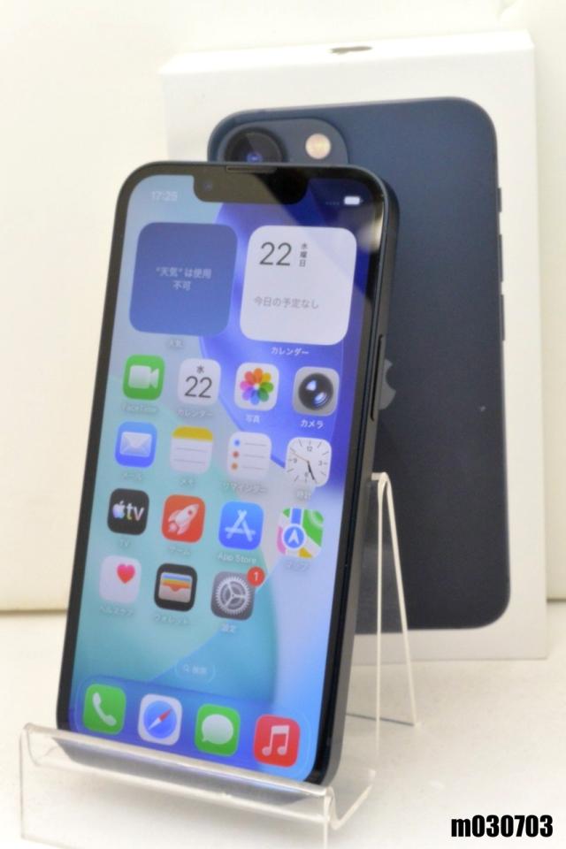 白ロム au SIMフリー Apple iPhone13 mini 128GB iOS26.4.1 Midnight MLJC3J/A 初期化済【中古】