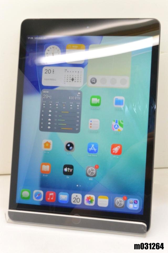 白ロム SIMフリー au SIMロック解除済 Apple iPad8 Wi-Fi+Cellular 32GB iPadOS26.5 スペースグレイ MYMH2J/A 初期化済【中古】