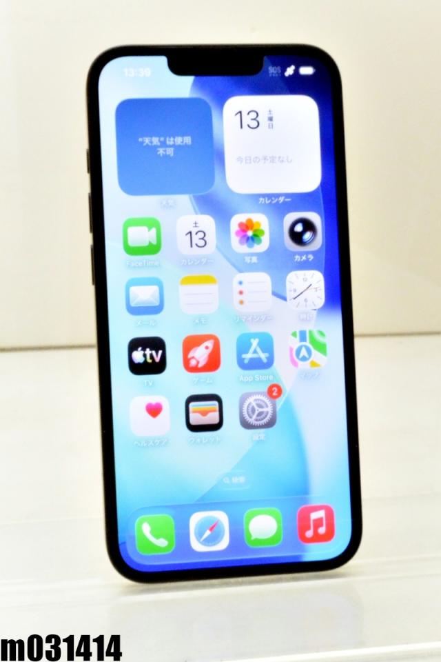 白ロム au SIMフリー Apple iPhone16e 128GB iOS26.5 Black MD1Q4J/A