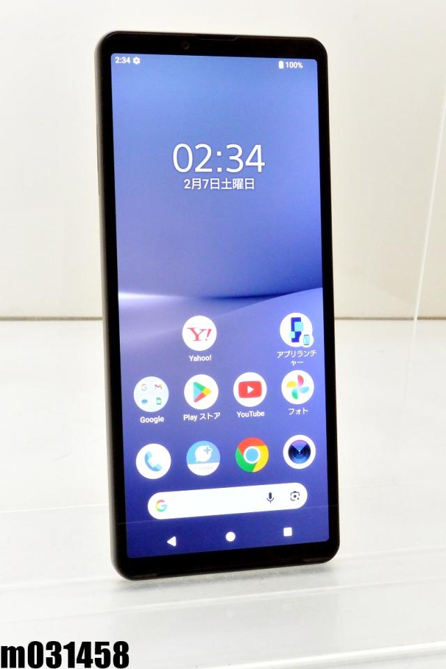 白ロム SoftBank SIMフリー SONY Xperia 10 V 128GB Android15 ブラック A302SO 初期化済【中古】