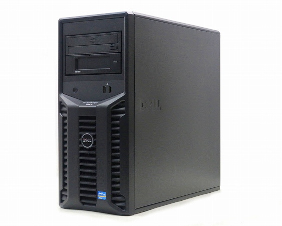 DELL PowerEdge T110 II Xeon E3-1220 v2 3.1GHz 16GB 300GBx4台 PERC H200A 2.5インチモデル 中古