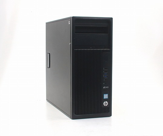 hp Z240 Workstation Tower(ベアボーン) Xeon E3-1270 v5 3.6GHz メモリなし ストレージなし DisplayPort x2/DVI-D出力 中古