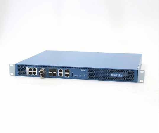 paloalto PA-850 AC*2 VPN対応ファイアウォールルーター ラッキングブラケット装着済 冗長電源 設定初期化済 中古