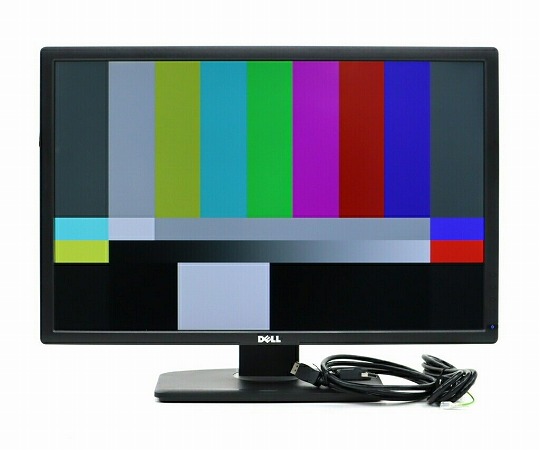 【並品】DELL U2412M 24インチ非光沢IPSパネル WUXGA 1920x1200ドット DisplayPort/DVI-D/アナログRGB入力 中古