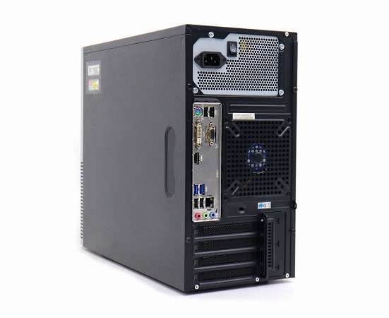 TSUKUMO AeroStream RM7J-D180/T2 Core i7-8700 3.2GHz 16GB 512GB(新品SSD)+1TB(HDD) HDMI/DVI-D/アナログRGB出力 Windows11 Pro 64bit パソコン本体のみ