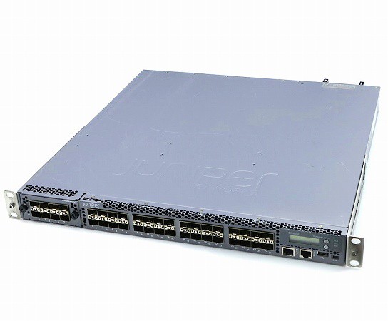 Juniper EX4550-32F 32ポートSFP+(10GbE)スロット搭載 8ポートSFP+スロット拡張モジュールx2基増設 L3スイッチ Ver.12.3R5.7 中古