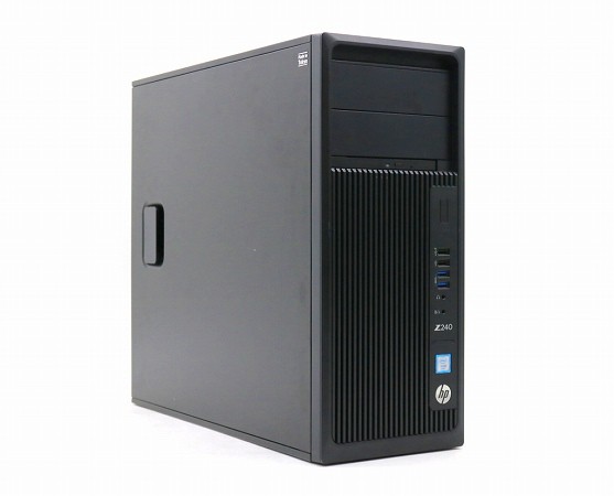 hp Z240 Tower Workstation Xeon E3-1225 v6 3.3GHz 8GB 256GB(新品SSD)+500GB(HDD) DP x2/DVI-D Windows10 Pro 中古