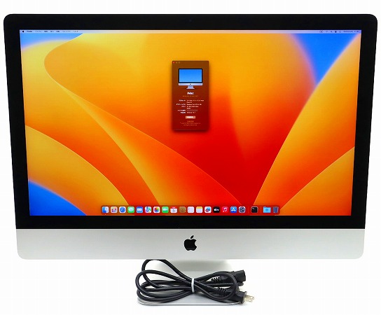 Apple iMac 27インチ Retina 5K 2017 Core i5-7500 3.4GHz 32GB 256GB 