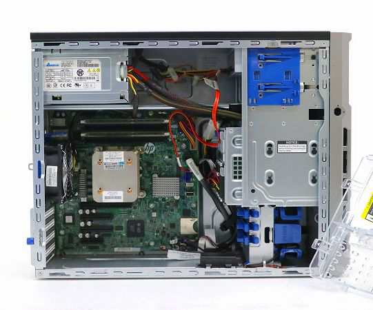 hp ProLiant ML310e Gen8 Xeon E3-1220 v2 3.1GHz 8GB 1TBx2台(SATA3.5インチ/RAID1構成) DVD+-RW SmartArray B120i 中古