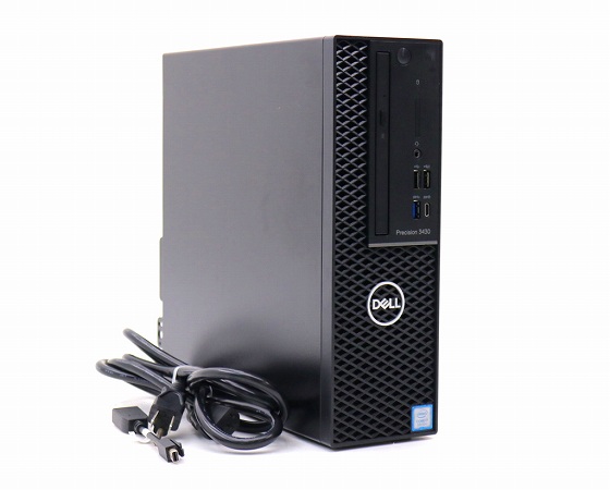 DELL Precision 3430 SFF Core i7-8700 3.2GHz 32GB 128GB(NVMe SSD) 2TB(HDD) Quadro P1000 DVD-ROM Windows10 Pro 64bit 中古 パソコン本体のみ