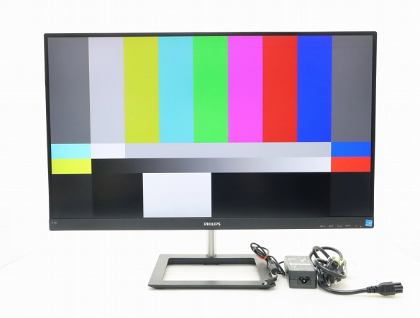 PHILIPS 278E1A/11 27インチ非光沢IPSパネル 4K 3840x2160 HDMI x2/DisplayPort入力 目立つ使用感あり 中古