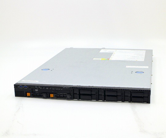 NEC Express5800 R110h-1 Xeon E3-1220 v5 3GHz 8GB 500GBx2台(SATA2.5インチ  RAID1構成) SAS 9341-8i ECCメモリ搭載 中古
