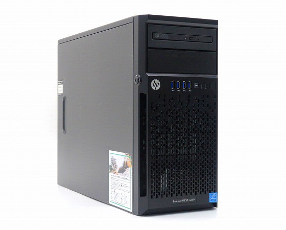 hp ProLiant ML30 Gen9 (3.5インチ) Pentium G4500 3.5GHz 8GB 500GBx2台(SATA3.5インチ/RAID10構成) SmartArray B140i 中古の通販は