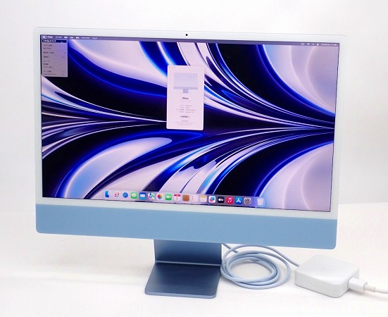 Apple iMac 2021 ブルー Apple M1 3.2GHz 8GB 1TB(SSD) CPU内蔵8コア 24