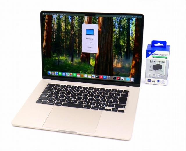 Apple MacBook Air 15インチ M2 2023 スターライト Apple M2 3.49GHz