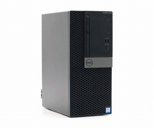 DELL OptiPlex 5070 MT Core i5-9500 3.00GHz 16GB 256GB(NVMe SSD)+500GB(HDD) DisplayPort x2出力 DVD-ROM Windows11 Pro 64bit 中古