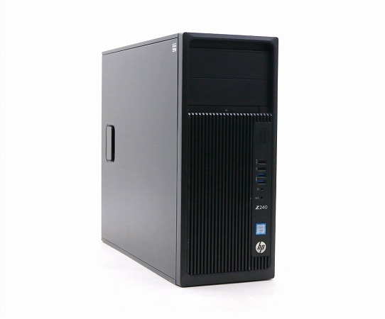 hp Z240 Tower Workstation Xeon E3-1225 v6 3.3GHz 32GB 250GB(SSD) DVI-D/DisplayPort x2出力 DVD-ROM 10 Pro 64bit 中古の通販は