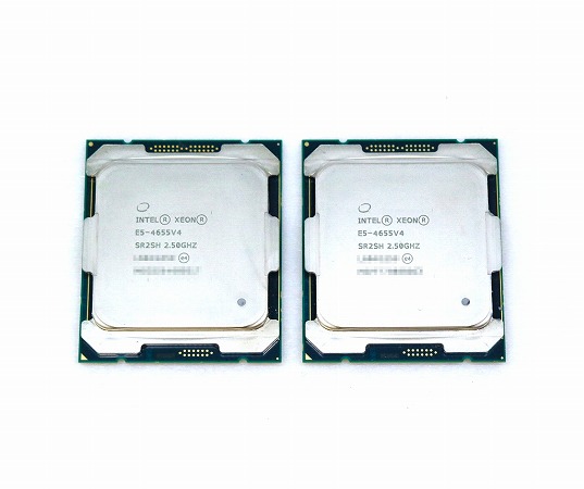 ◇【2個セット】Intel Xeon E5-4655 V4 FCLGA2011ソケット対応 8コア16スレッド 2.50GHz SR2SH 135W 動作確認済 中古