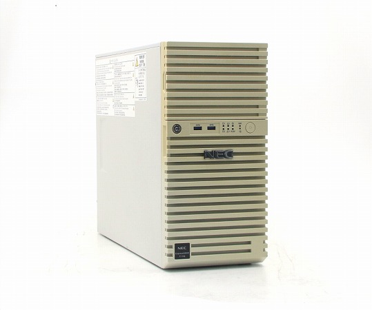 NEC Express5800/T110j Xeon E-2124 3.3GHz 8GB 1TBx2台(SATA3.5インチ/RAID1構成) 小難 中古