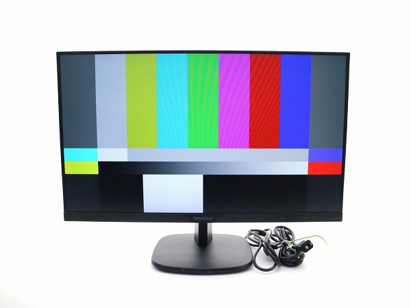 GREEN HOUSE GH-LCW27A-BK 27インチ非光沢PLSパネル フルHD 1920x1080ドット HDMI/DisplayPort/アナログRGB入力 目立つ使用感あり 中古