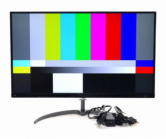 【並品】PHILIPS 276E8V 27インチ非光沢IPSパネル 4K 3840x2160 HDMI x2/DisplayPort入力 中古