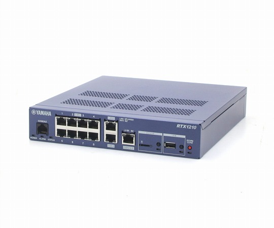 YAMAHA RTX1210 3系統10ポート1000BASE-T搭載VPNルーター 1.5Gbps Rev.14.01.42 中古