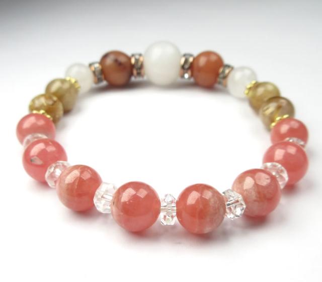 天然石　アゼツライト　ブレスレット　3 あなたを癒しベストな人生を歩むアゼツライト ＆ 世界三大ヒーリング