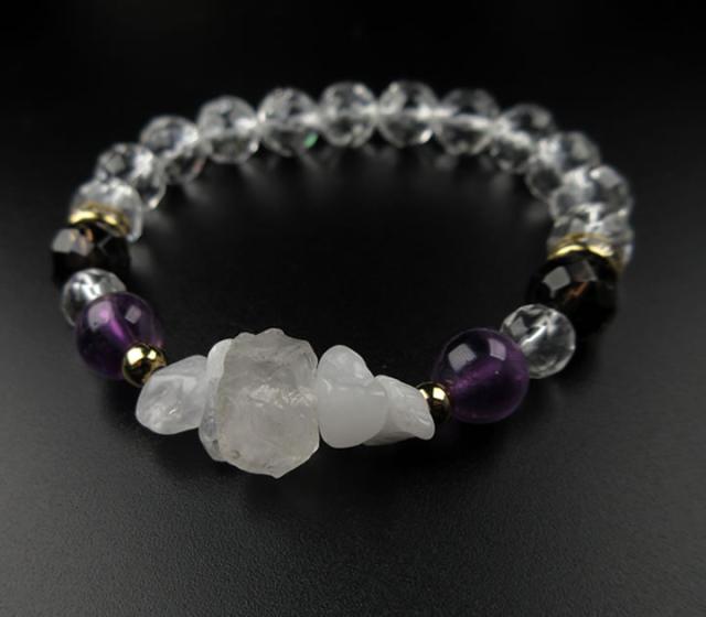 ロシア産 フェナカイト アゾゼオアゼツライト ブレスレット 光の調べ