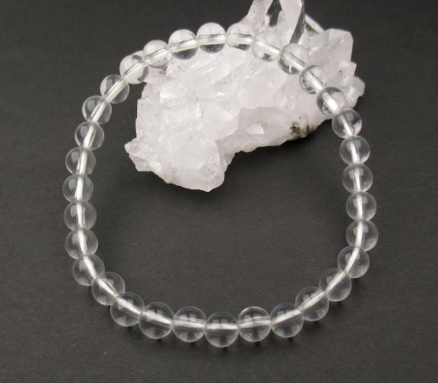 宝石質ペタライト 6mmブレスレット Mサイズ 内径15cm 高く純粋な波動を持つ天使の石 Bb-peta003の通販は