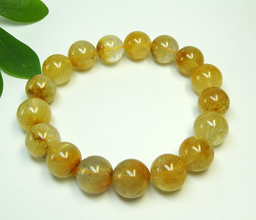 ルチルクォーツ ブレスレット 12mm Brutile207