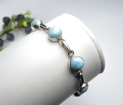 ラリマーブレスレット8mm B1larimar004