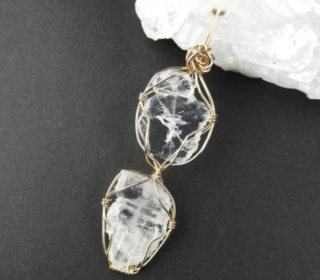 ファーデンクォーツ14kgfペンダント チャクラ活性に 大変優れたエネルギー パワーストーン P1faden003