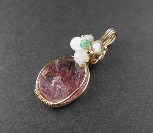 スーパーセブン 6.44ct【Aメロディ証明書付】14KGFペンダント