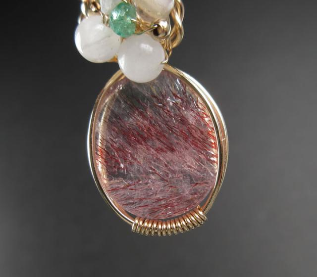 スーパーセブン 6.44ct【Aメロディ証明書付】14KGFペンダント