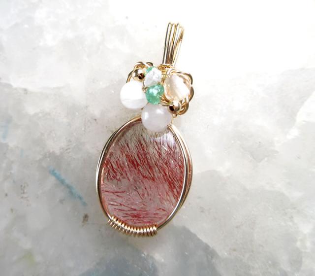 スーパーセブン 6.44ct【Aメロディ証明書付】14KGFペンダント