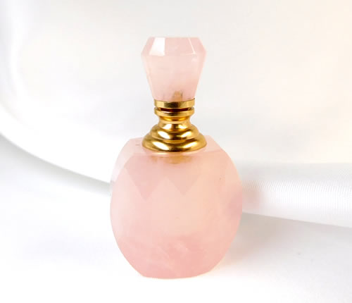 アトマイザーボトル ローズクォーツ ジェムエッセンス入れ 香水入れ 天然石 bottrose