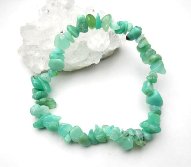 クリソプレーズさざれブレスレット H＆E社 他者のハートを覚醒させることが出来る程のレベルで自らのハートを覚醒 Bb-chry002の通販は 6,800円