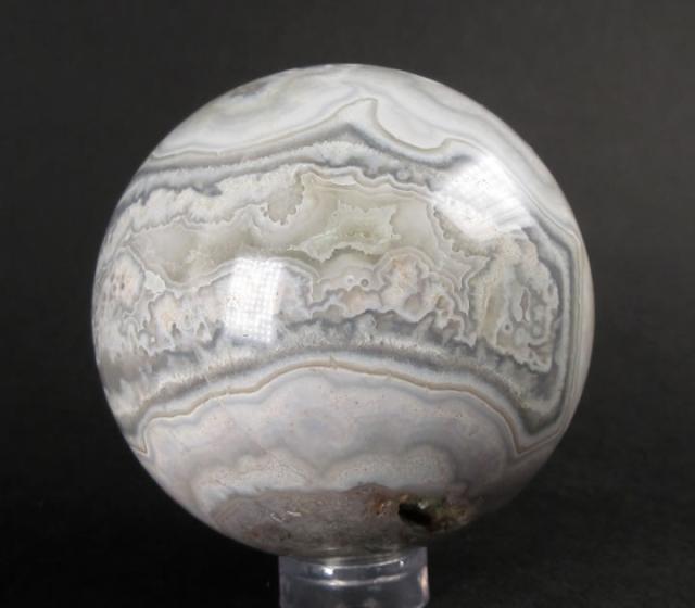 高品質 ホワイト瑪瑙 クレイジーレースアゲート スフィア 高品質