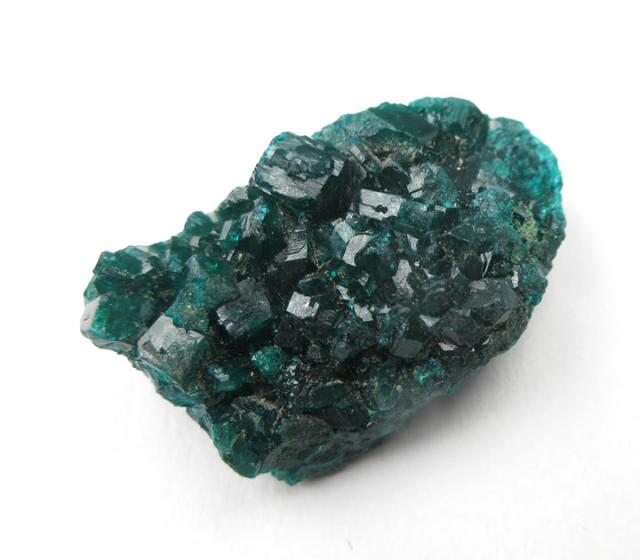 ダイオプテーズ 原石 19g 透明感のある深いグリーンの結晶が大変美しい カザフスタン産 天然石 パワーストーン d123