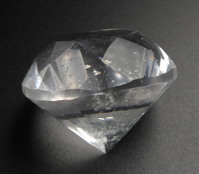セラデカブラル産レムリアンシード水晶 直径25mm 12g ダイヤモンド型カット ポリッシュ 古代の偉大なる力 叡智 瞑想 置物 パワーストーン lem317