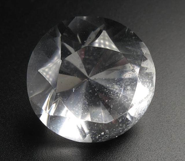 セラデカブラル産レムリアンシード水晶 直径25mm 12g ダイヤモンド型カット ポリッシュ 古代の偉大なる力 叡智 瞑想 置物 パワーストーン lem317_1