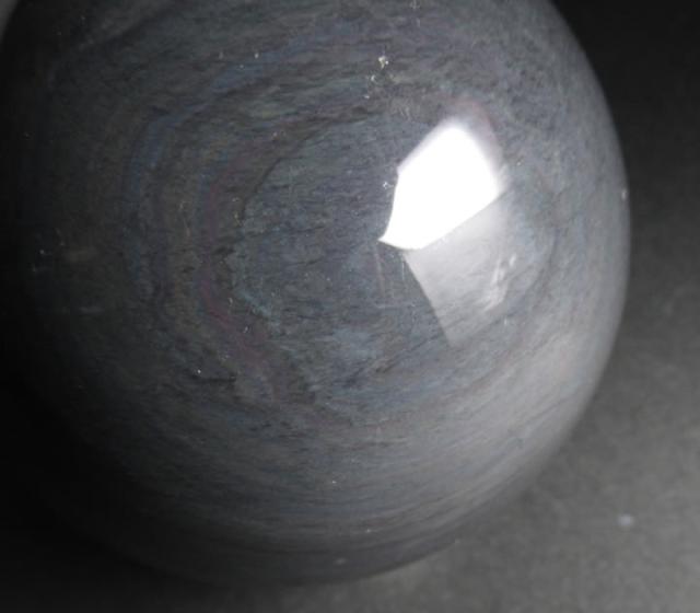 レインボーオブシディアン 80mm 649g スフィア ネガティブからの保護・お守りに rainbowob039_5