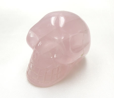 ローズクォーツ 50mmスカル マダガスカル産 rosesk002