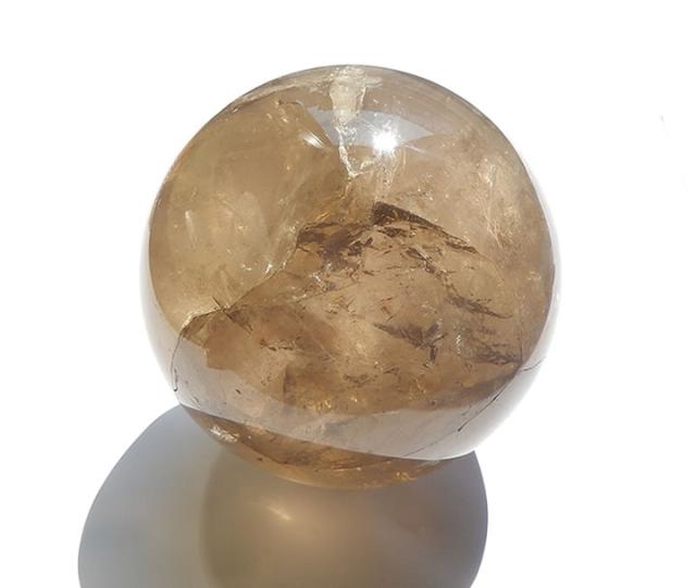 スモーキークォーツ 虹 丸玉 スフィア スモーキークォーツ スモーキー スフィア 丸玉 虹入り