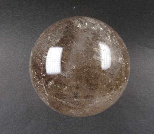 スモーキークォーツ スフィア 60mm 丸玉 虹あり ブラジル産 龍神 天然石 パワーストーン smo073